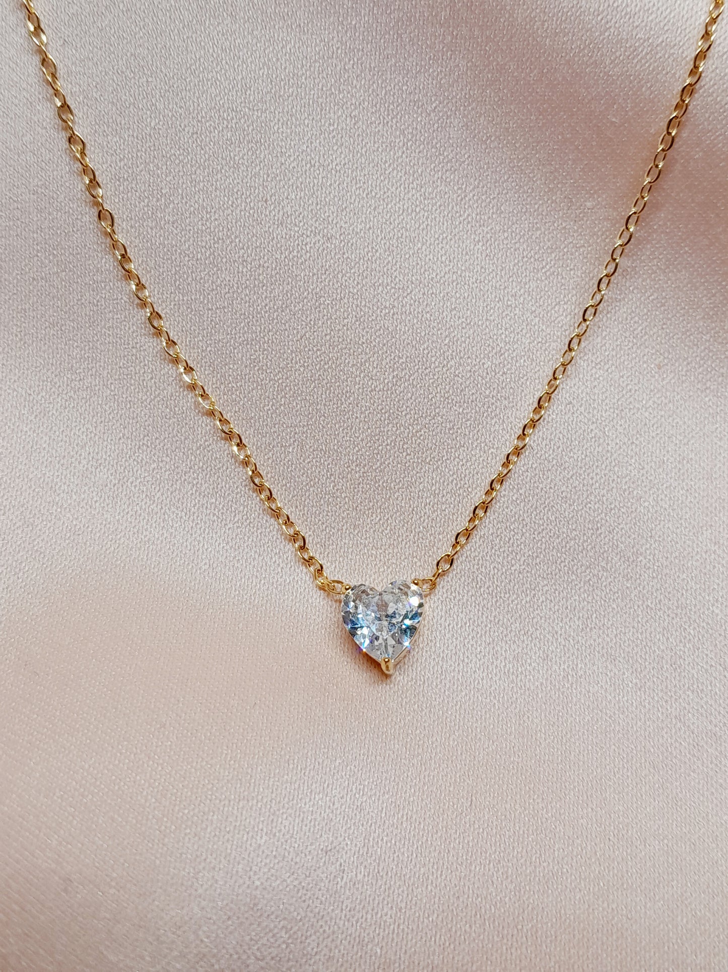 Collier + bracelet cœur -  Mymycréation 